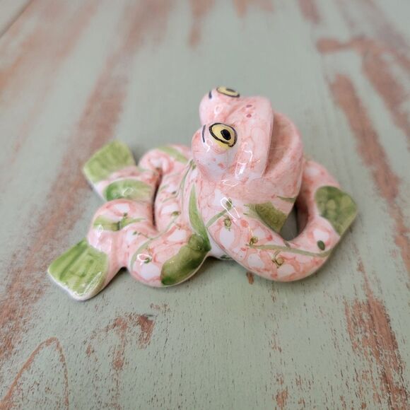 Vintage Italian Frog Handpainted  Florence Italy Pottery Figurine - Picture 6 of 11